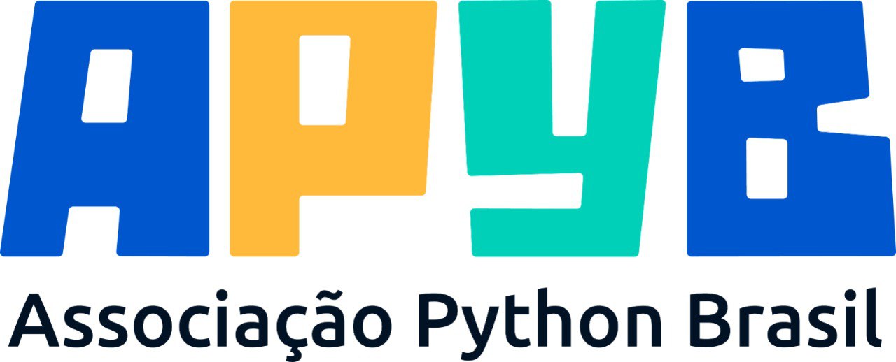 Imagem do logo da Associação Python Brasil representada com o seu acrônimo APyB